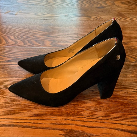 Tommy Hilfiger Shoes - Tommy Hilfiger Black Suede Heels
